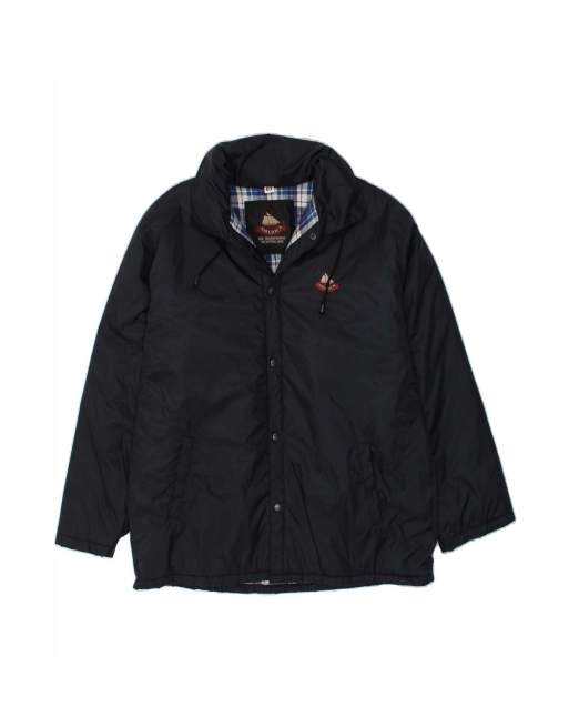 Vintage Hooded Windbreaker Jacket UK 40 XL In Blue