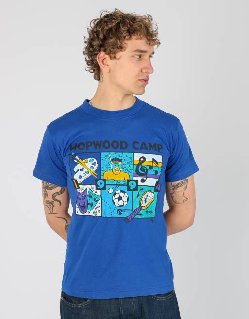 Vintage Hopwood Camp s t-shirt in blue