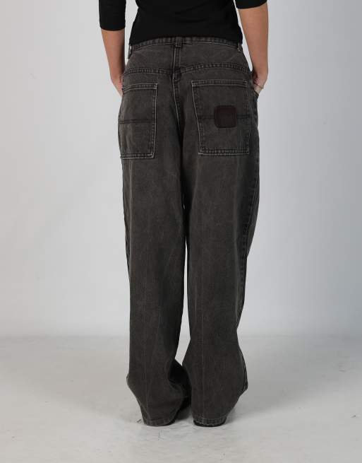 Vintage Hugo Boss 30x45 denim jeans in charcoal grey