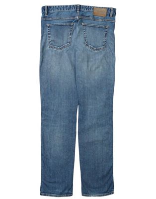 Vintage hugo boss size l slim stretch jeans in mid blue