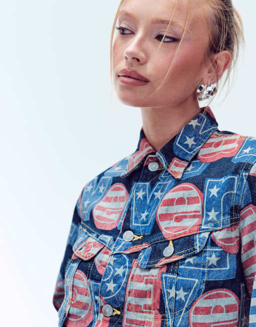 Vintage Hysteric Glamour denim jacket size s in multi | ASOS