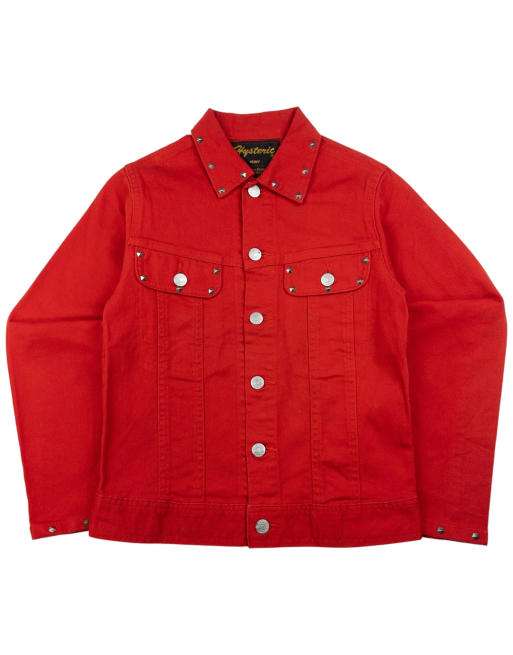 Vintage Hysteric Glamour studded fairy denim jacket size xs in red, 2 of 4
