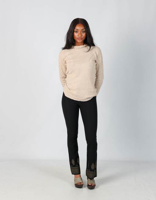 Vintage I Gabbiani XS casual trousers in black