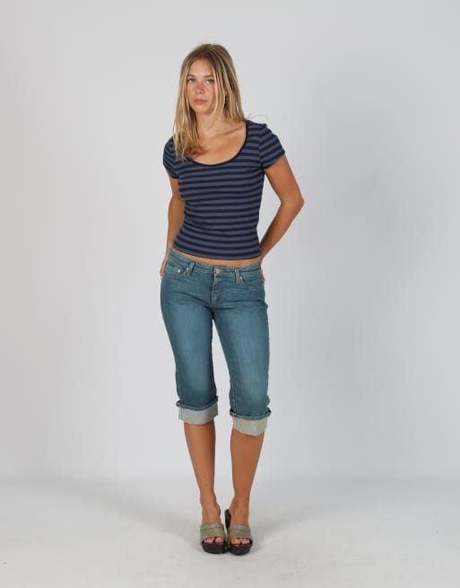 Vintage Iceberg S denim shorts in blue