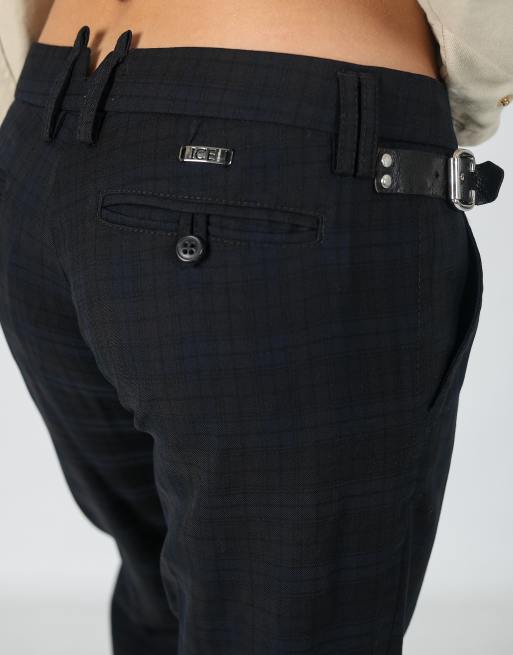 Vintage Iceberg S formal trousers in navy blue, 4 of 4