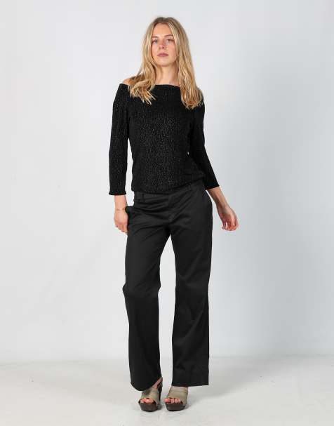 Vintage Iceberg S woven trousers in black - view 1