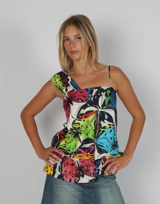 Vintage Iceberg XS cami in multi colured, 3 of 4