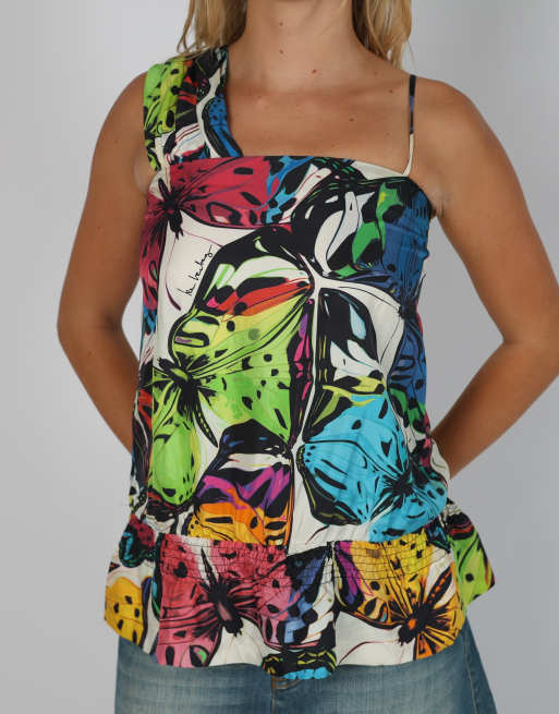 Vintage Iceberg XS cami in multi colured, 4 of 4