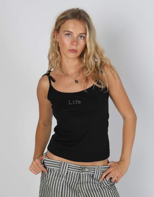 Vintage Identita M cami in black