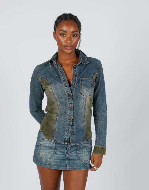 Vintage IDPDT M denim jacket in blue - view 1