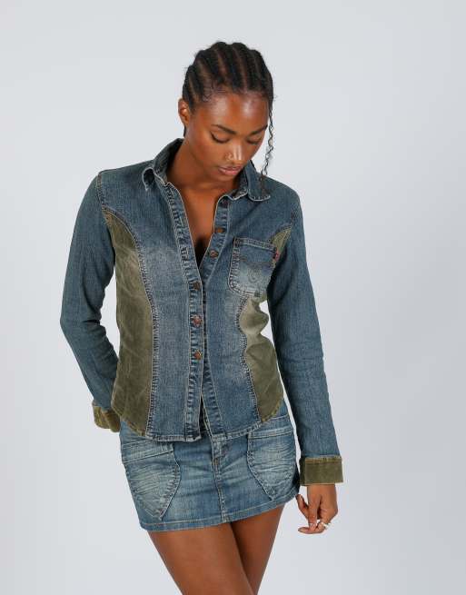 Vintage IDPDT M denim jacket in blue, 3 of 4