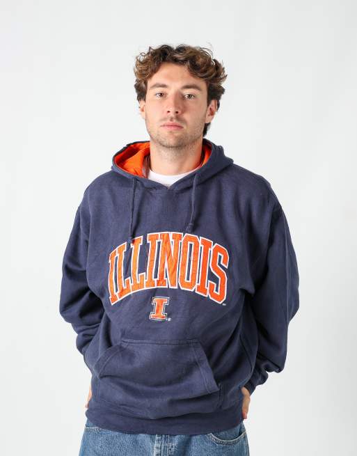 Vintage Illinois l hoodie in blue