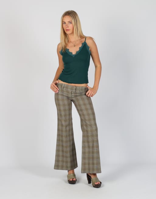 Vintage Indian Rose XS formal trousers in brown