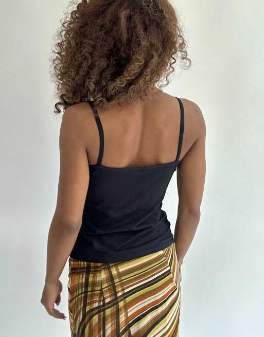 Vintage Intimissimi cami top in black, 2 of 4