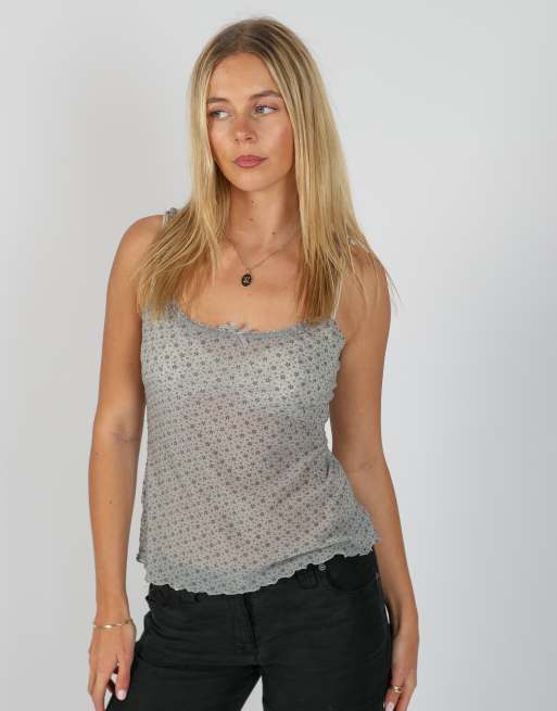 Vintage Intimissimi S cami in grey, 3 of 4