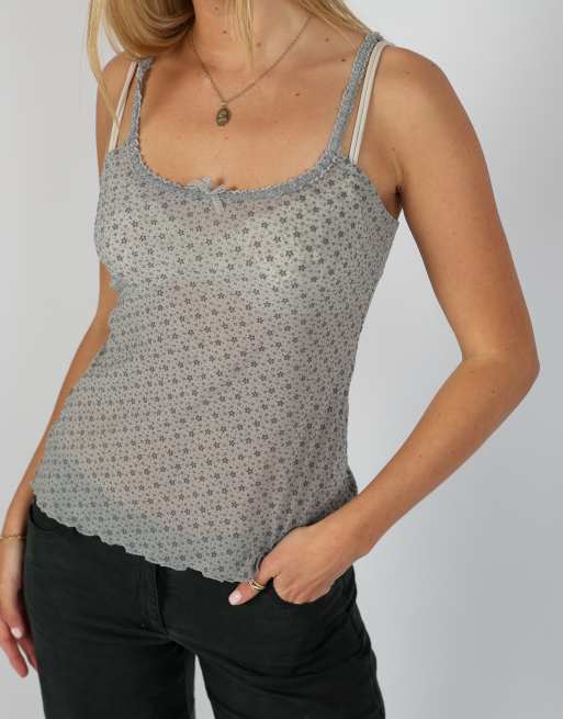 Vintage Intimissimi S cami in grey, 4 of 4