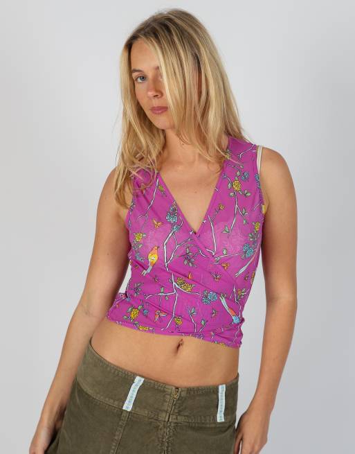 Vintage Intimissimi S cami in purple, 3 of 4