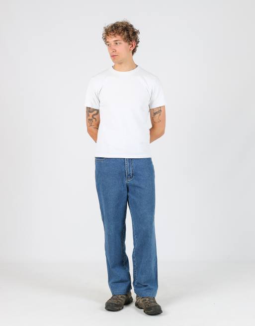 Vintage Intriguing 32x30 denim carpenter jeans in blue