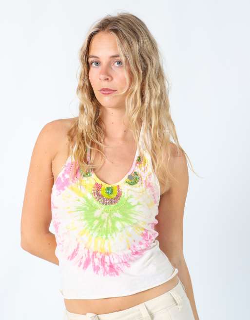 Vintage Inverso S cami in multi colured