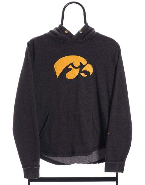 Vintage Iowa Hawkeyes Size S Hoodie In Grey - view 1