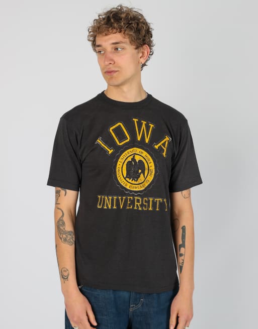 Vintage Iowa university l t-shirt in black, 1 of 4
