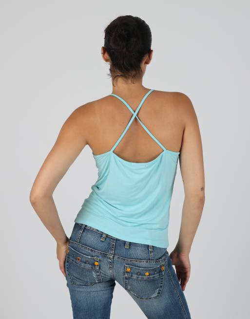 Vintage iPod S cami in light blue, 2 of 4
