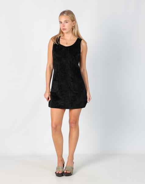 Vintage Iron S woven mini dress in black - view 1