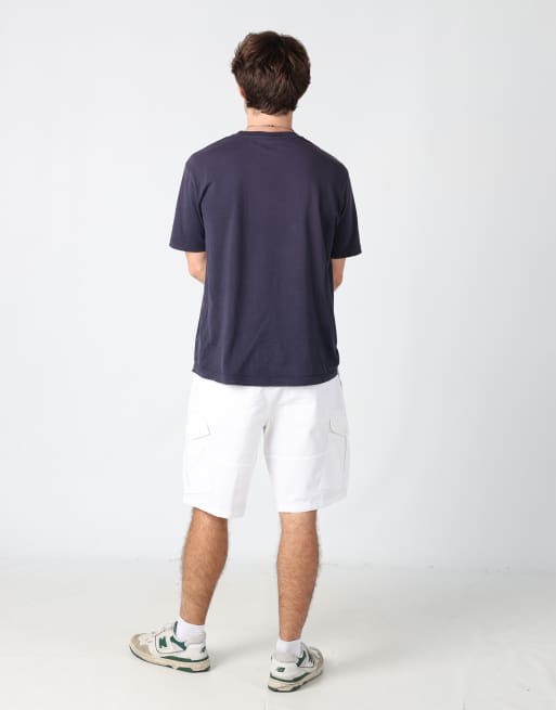 Vintage IZOD 32x50 canvas cargo shorts in white, 3 of 4