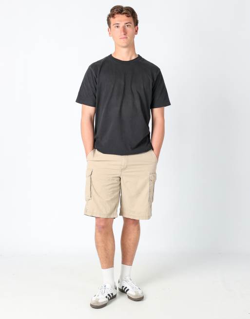 Vintage IZOD 36x27 canvas cargo shorts in tan, 2 of 4
