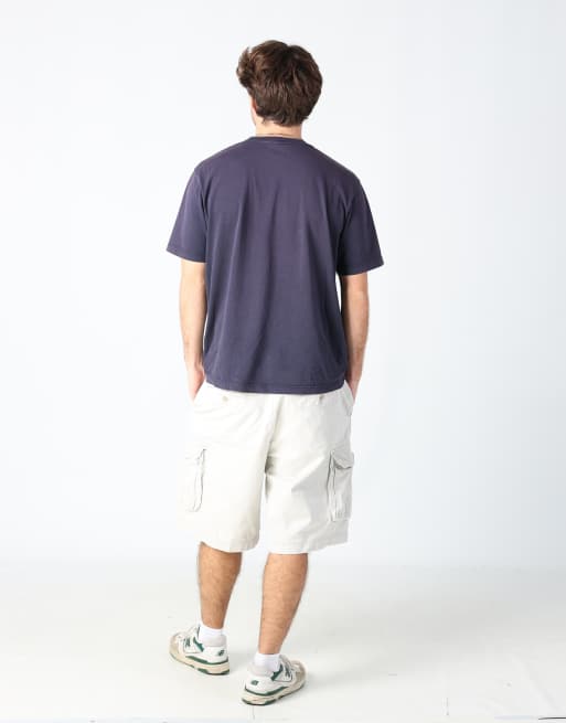 Vintage IZOD 36x29 canvas cargo shorts in tan, 3 of 4