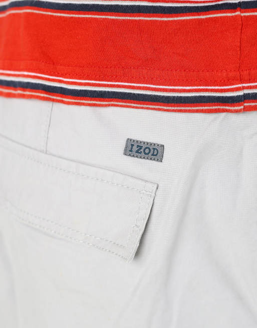 Vintage IZOD 42x23 canvas cargo shorts in ivory, 4 of 4