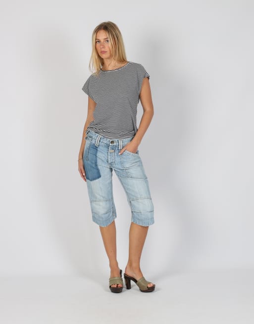 Vintage Jack & Jones S 3/4 jeans in light blue