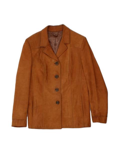Vintage Jacket UK 12 Medium In Brown - view 1