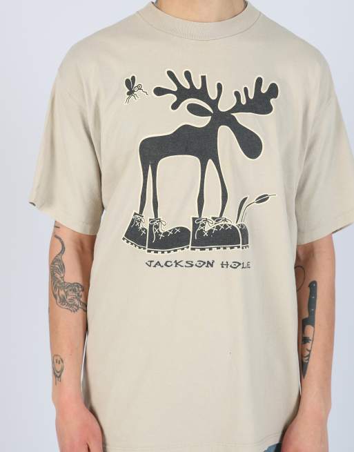 Vintage Jackson Hole l t-shirt in beige, 5 of 5