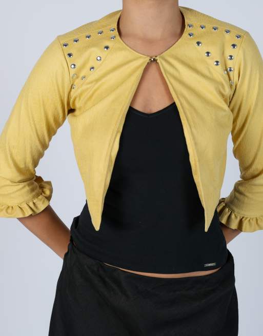 Vintage J'aime S light jacket in yellow, 4 of 4