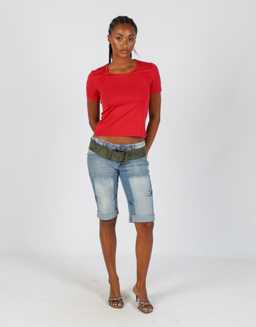 Vintage JeanStar S denim shorts in light blue