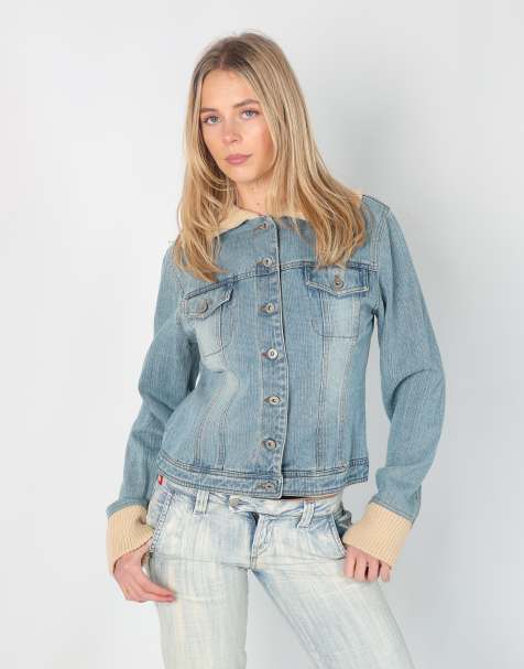 Vintage Jennyfer M denim jacket in light blue - view 1