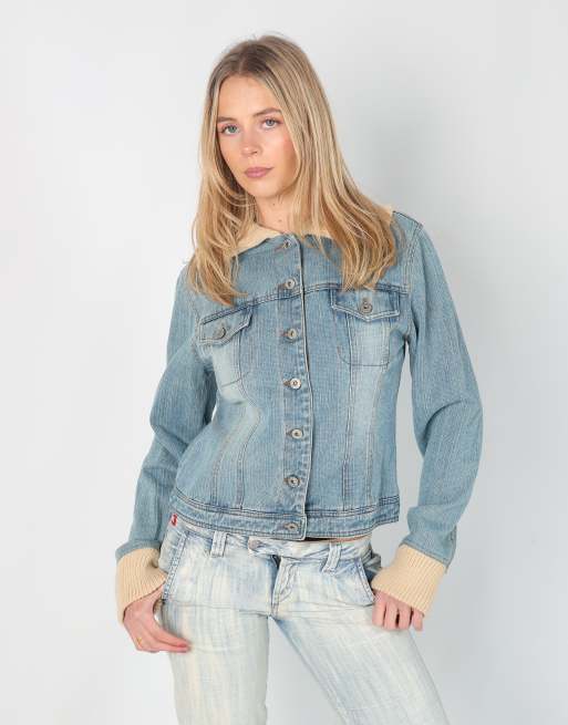 Vintage Jennyfer M denim jacket in light blue