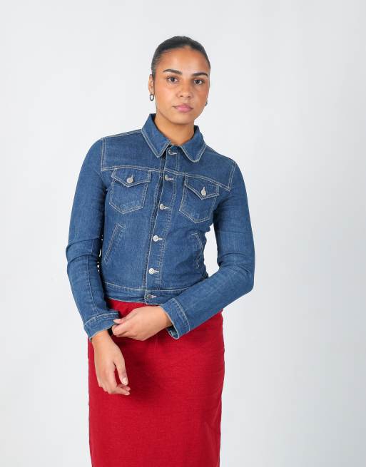 Vintage Jennyfer S denim jacket in blue