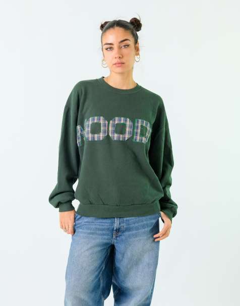 Vintage Jerzees L Sweatshirt Dark Green - view 1