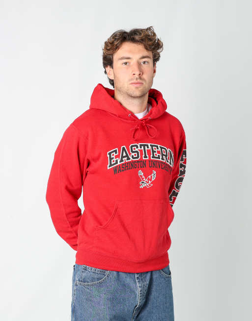 Vintage Jerzees s hoodie in burgundy red
