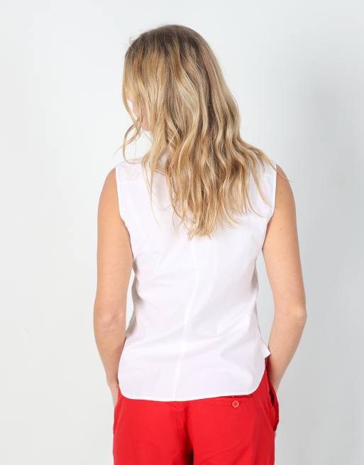 Vintage Jil Sander M woven vest in white, 2 of 4