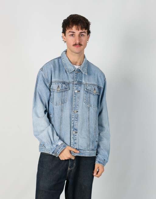 Vintage Jingles xl denim jacket in light blue
