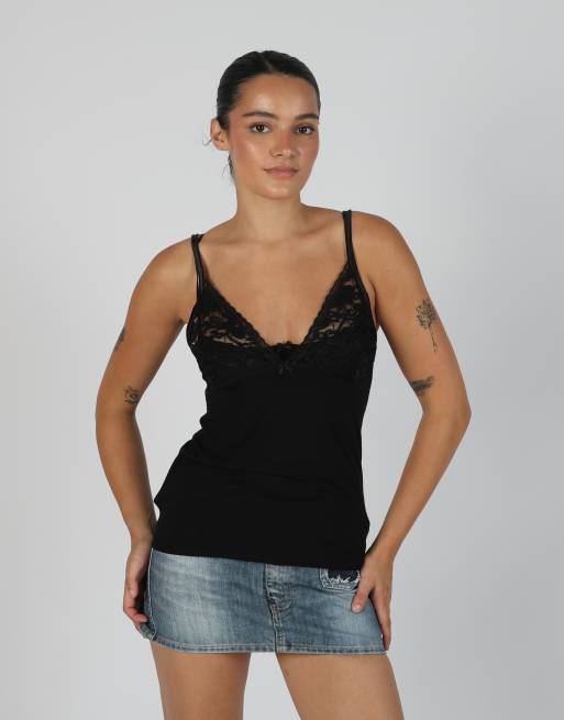 Vintage jmp S cami in black