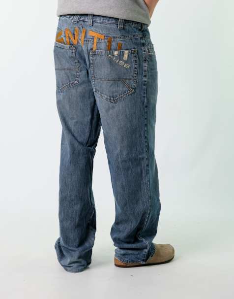 Vintage John Banner 38x32 Denim Hip Hop Baggy Jeans Blue - view 1