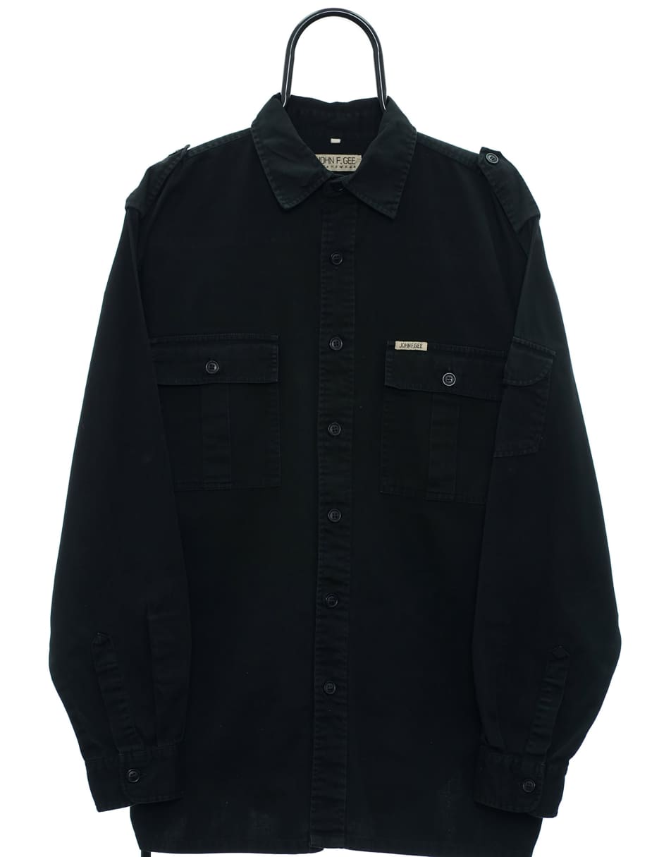 Vintage John F Gee Size XL Shirt In Black