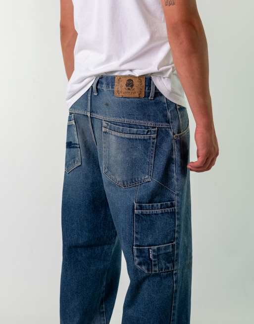 Vintage  Joker 36x30 Denim Hip Hop Jeans Blue