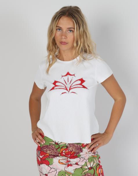 Vintage Joop! S baby tee in white - view 1