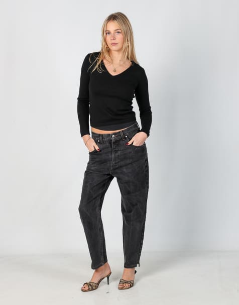 Vintage Joop! S mom jeans in charcoal grey - view 1