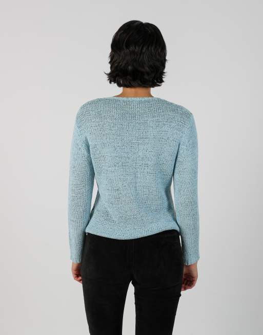 Vintage Joyx S knitted jumper in light blue, 2 of 4